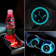 2 PCS Car Constellation Series AcrylicColorful USB Charger Water Cup Groove LED Atmosphere Light(Leo) - Car Drink Holders by PMC TechLife | Online Shopping South Africa | PMC TechLife | Buy Now Pay Later Mobicred