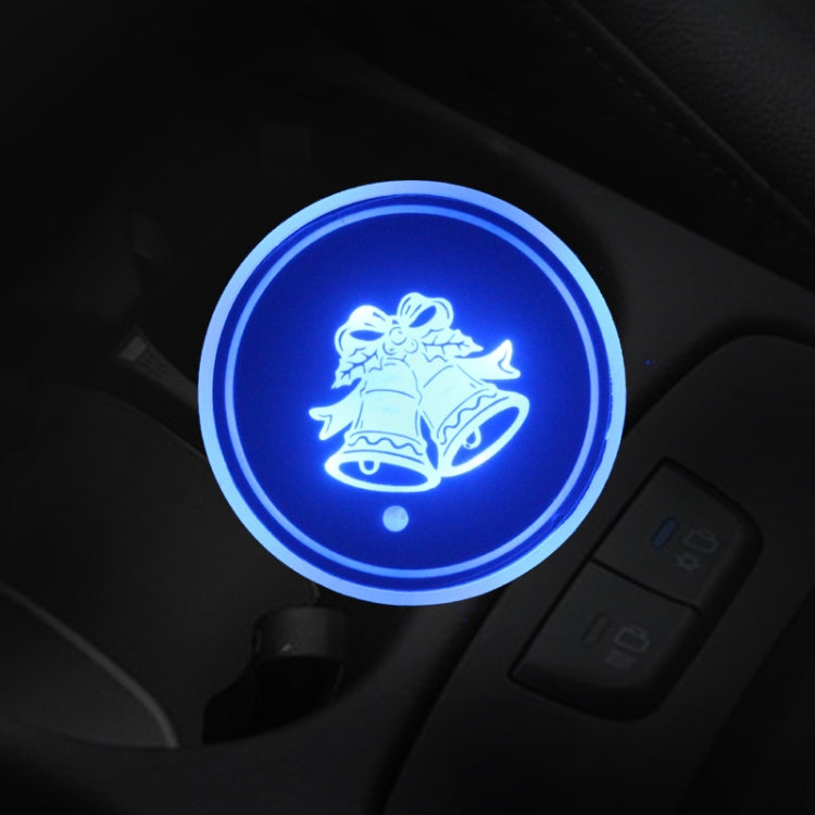 Car AcrylicColorful USB Charger Water Cup Groove LED Atmosphere Light(Bell)
