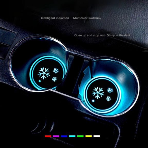 Car AcrylicColorful USB Charger Water Cup Groove LED Atmosphere Light(Bell)