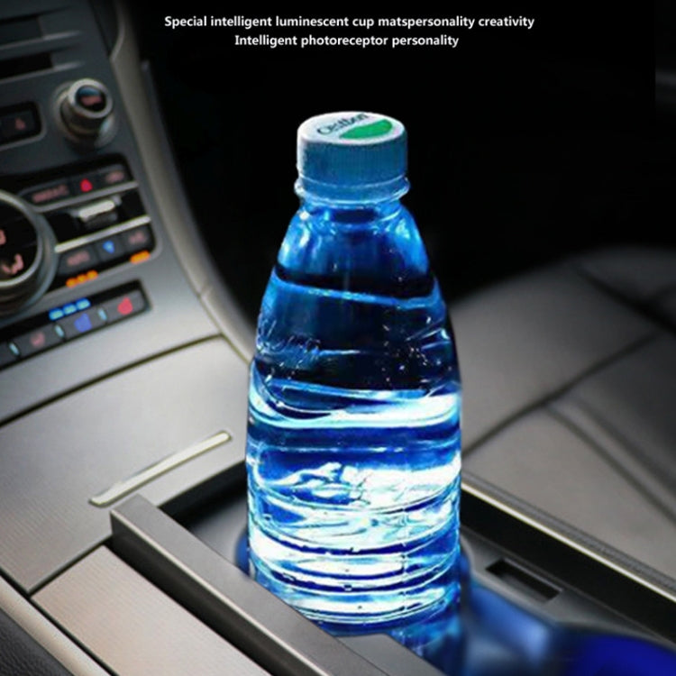 Car AcrylicColorful USB Charger Water Cup Groove LED Atmosphere Light(Bell)