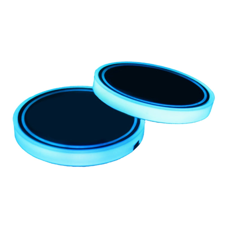 Car AcrylicColorful USB Charger Water Cup Groove LED Atmosphere Light(Bell)