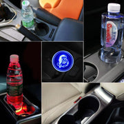 Car AcrylicColorful USB Charger Water Cup Groove LED Atmosphere Light(Santa Claus)
