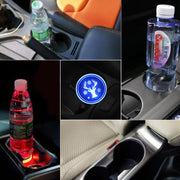 Car AcrylicColorful USB Charger Water Cup Groove LED Atmosphere Light(Christmas Deer)