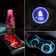 Car AcrylicColorful USB Charger Water Cup Groove LED Atmosphere Light(Christmas Tree) - Car Drink Holders by PMC TechLife | Online Shopping South Africa | PMC TechLife | Buy Now Pay Later Mobicred