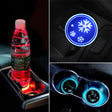 Car AcrylicColorful USB Charger Water Cup Groove LED Atmosphere Light(Snowflake) - Car Drink Holders by PMC TechLife | Online Shopping South Africa | PMC TechLife | Buy Now Pay Later Mobicred