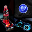 Car AcrylicColorful USB Charger Water Cup Groove LED Atmosphere Light(English Deer) - Car Drink Holders by PMC TechLife | Online Shopping South Africa | PMC TechLife | Buy Now Pay Later Mobicred