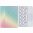 H-102C Touch Bluetooth Keyboard Leather Case with Rear Three-fold Holder For iPad 10.2 2020 & 2019 / Pro 10.5 inch(Rainbow) - Universal by PMC TechLife | Online Shopping South Africa | PMC TechLife