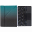 H-102C Touch Bluetooth Keyboard Leather Case with Rear Three-fold Holder For iPad 10.2 2020 & 2019 / Pro 10.5 inch(Dark Night Green) - Universal by PMC TechLife | Online Shopping South Africa | PMC TechLife