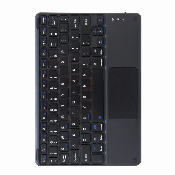 H-102C Touch Bluetooth Keyboard Leather Case with Rear Three-fold Holder For iPad 10.2 2020 & 2019 / Pro 10.5 inch(Dark Night Green)