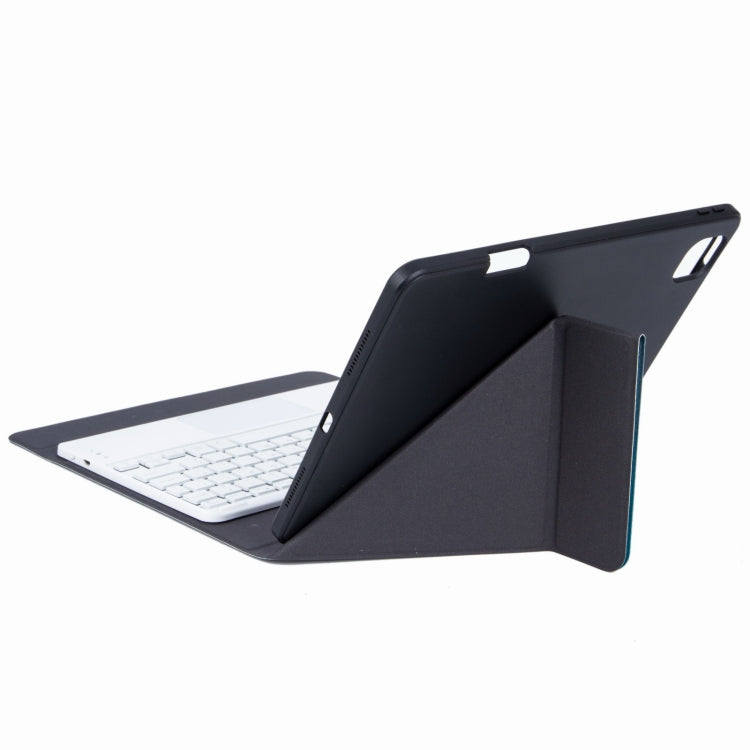 H-102CS Touch Backlight Bluetooth Keyboard Leather Case with Rear Three-fold Holder For iPad 10.2 2020 & 2019 / Pro 10.5 inch(Rainbow)