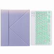 H-097S Monochrome Backlight Bluetooth Keyboard Leather Case with Rear Three-fold Holder For iPad 9.7 2018 & 2017(Purple) - Universal by PMC TechLife | Online Shopping South Africa | PMC TechLife
