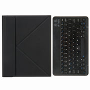H-102 Bluetooth Keyboard Leather Case with Rear Three-fold Holder For iPad 10.2 2020 & 2019 / Pro 10.5 inch(Black)