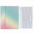 H-097 Bluetooth Keyboard Leather Case with Rear Three-fold Holder For iPad 9.7 2018 & 2017(Rainbow) - free shipping - PMC TechLife - Order now!