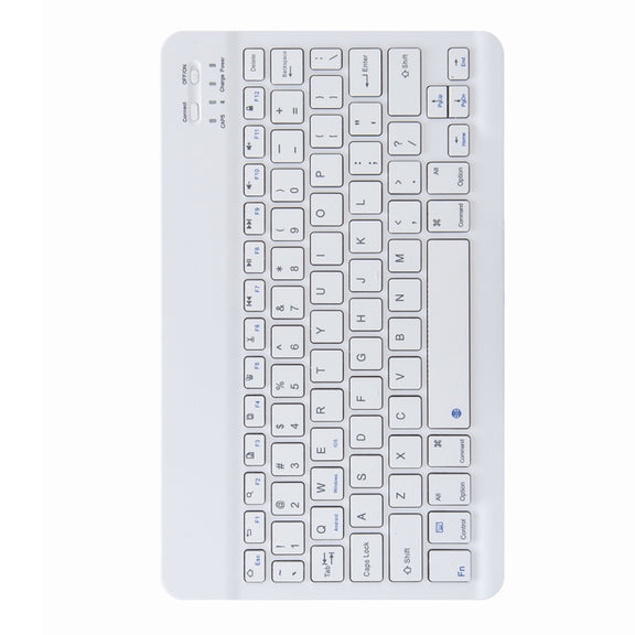 H-097 Bluetooth Keyboard Leather Case with Rear Three-fold Holder For iPad 9.7 2018 & 2017(Rainbow)