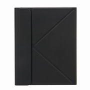 H-097 Bluetooth Keyboard Leather Case with Rear Three-fold Holder For iPad 9.7 2018 & 2017(Black)