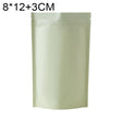 100 PCS/Set Matte Aluminum Foil Snack Stand-up Pouch, Size:8x12+3cm(Beige Yellow) - Preservation Supplies by PMC TechLife | Online Shopping South Africa | PMC TechLife | Buy Now Pay Later Mobicred