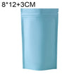 100 PCS/Set Matte Aluminum Foil Snack Stand-up Pouch, Size:8x12+3cm(Sky Blue) - Preservation Supplies by PMC TechLife | Online Shopping South Africa | PMC TechLife | Buy Now Pay Later Mobicred
