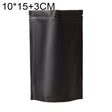 100 PCS/Set Matte Aluminum Foil Snack Stand-up Pouch, Size:10x15+3cm(Black) - Preservation Supplies by PMC TechLife | Online Shopping South Africa | PMC TechLife | Buy Now Pay Later Mobicred