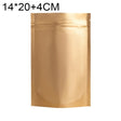 100 PCS/Set Matte Aluminum Foil Snack Stand-up Pouch, Size:14x20+4cm(Gold) - Preservation Supplies by PMC TechLife | Online Shopping South Africa | PMC TechLife | Buy Now Pay Later Mobicred