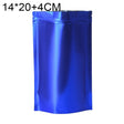 100 PCS/Set Matte Aluminum Foil Snack Stand-up Pouch, Size:14x20+4cm(Blue) - Preservation Supplies by PMC TechLife | Online Shopping South Africa | PMC TechLife | Buy Now Pay Later Mobicred