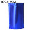 100 PCS/Set Matte Aluminum Foil Snack Stand-up Pouch, Size:15x22+4cm(Blue) - Preservation Supplies by PMC TechLife | Online Shopping South Africa | PMC TechLife | Buy Now Pay Later Mobicred