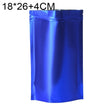 100 PCS/Set Matte Aluminum Foil Snack Stand-up Pouch, Size:18x26+4cm(Blue) - Preservation Supplies by PMC TechLife | Online Shopping South Africa | PMC TechLife | Buy Now Pay Later Mobicred