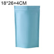 100 PCS/Set Matte Aluminum Foil Snack Stand-up Pouch, Size:18x26+4cm(Sky Blue) - Preservation Supplies by PMC TechLife | Online Shopping South Africa | PMC TechLife | Buy Now Pay Later Mobicred