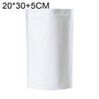 100 PCS/Set Matte Aluminum Foil Snack Stand-up Pouch, Size:20x30+5cm(White) - Preservation Supplies by PMC TechLife | Online Shopping South Africa | PMC TechLife | Buy Now Pay Later Mobicred