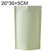 100 PCS/Set Matte Aluminum Foil Snack Stand-up Pouch, Size:20x30+5cm(Beige Yellow) - Preservation Supplies by PMC TechLife | Online Shopping South Africa | PMC TechLife | Buy Now Pay Later Mobicred