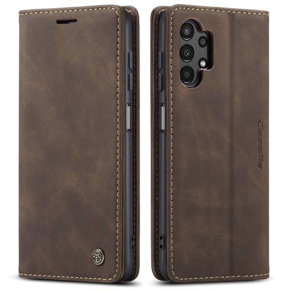 For Samsung Galaxy A13 4G/A13 5G/A04S/A04/M13 5G CaseMe 013 Multifunctional Horizontal Flip Leather Phone Case(Coffee)