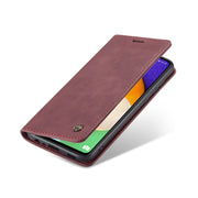 For Samsung Galaxy A53 5G CaseMe 013 Multifunctional Horizontal Flip Leather Phone Case(Wine Red)