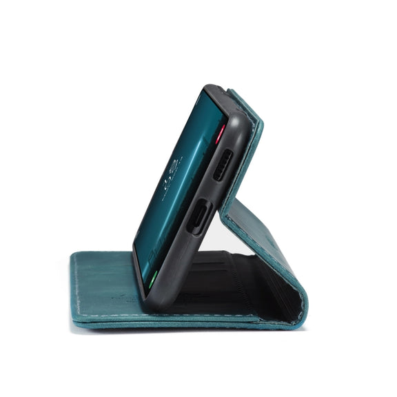 For Samsung Galaxy S22 CaseMe 013 Multifunctional Horizontal Flip Leather Phone Case(Blue)