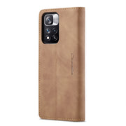 For Xiaomi Redmi Note 11 Pro Global/Redmi Note 11 Pro 5G Global CaseMe 013 Multifunctional Horizontal Flip Leather Phone Case(Brown)