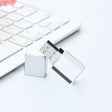 Crystal Flash Light Emitting USB 2.0 Flash Drive Car Music USB Flash Drive, Capacity:16GB(White) - USB Flash Drives by PMC TechLife | Online Shopping South Africa | PMC TechLife | Buy Now Pay Later Mobicred