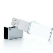 Crystal Flash Light Emitting USB 2.0 Flash Drive Car Music USB Flash Drive, Capacity:64GB(White)