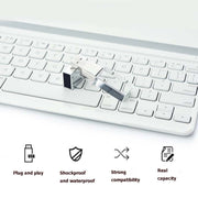 Crystal Flash Light Emitting USB 2.0 Flash Drive Car Music USB Flash Drive, Capacity:64GB(White)