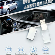 Crystal Flash Light Emitting USB 2.0 Flash Drive Car Music USB Flash Drive, Capacity:64GB(White)