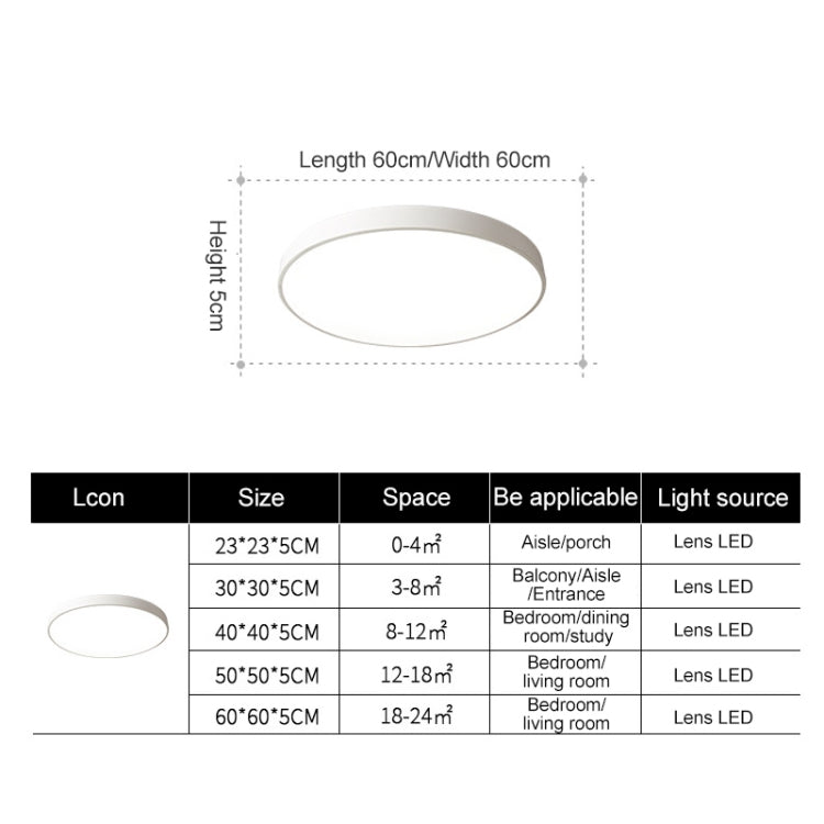 Macaron LED Round Ceiling Lamp, White Light, Size:78cm(Blue)