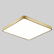 Macaron LED Square Ceiling Lamp, White Light, Size:40cm(Gold)