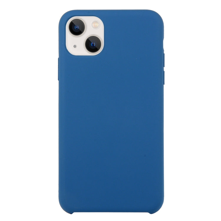 For iPhone 13 Solid Silicone Phone Case(Cobalt Blue)
