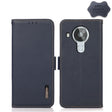 For Nokia 7.3 KHAZNEH Side-Magnetic Litchi Genuine Leather RFID Phone Case(Blue) - Nokia Cases by PMC TechLife | Online Shopping South Africa | PMC TechLife | Buy Now Pay Later Mobicred