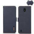 For Nokia C01 Core / C01 Plus KHAZNEH Side-Magnetic Litchi Genuine Leather RFID Phone Case(Blue) - Nokia Cases by PMC TechLife | Online Shopping South Africa | PMC TechLife | Buy Now Pay Later Mobicred