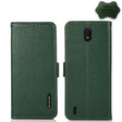 For Nokia C01 Core / C01 Plus KHAZNEH Side-Magnetic Litchi Genuine Leather RFID Phone Case(Green) - Nokia Cases by PMC TechLife | Online Shopping South Africa | PMC TechLife | Buy Now Pay Later Mobicred