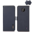 For Nokia C10 / C20 KHAZNEH Side-Magnetic Litchi Genuine Leather RFID Phone Case(Blue) - Nokia Cases by PMC TechLife | Online Shopping South Africa | PMC TechLife | Buy Now Pay Later Mobicred