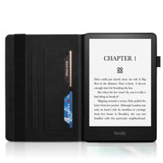 For Amazon Kindle Paperwhite 5 2021 Life Tree Series Leather Tablet Case(Black)