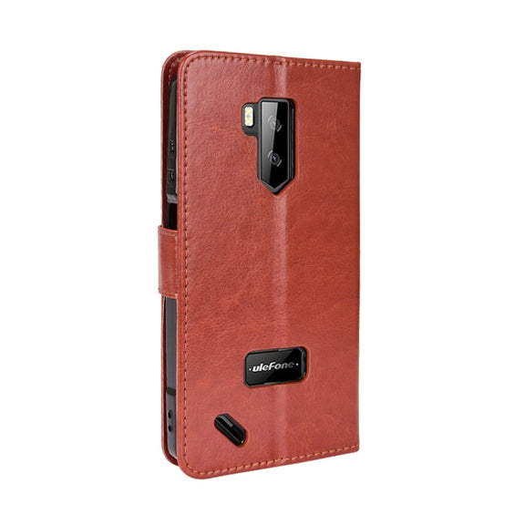 For Ulefone Armor X9 Retro Crazy Horse Texture Leather Phone Case(Brown)
