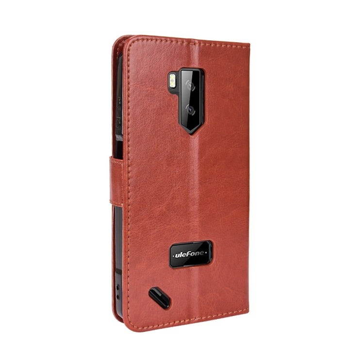 For Ulefone Armor X9 Retro Crazy Horse Texture Leather Phone Case(Brown)
