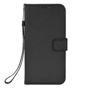 For Ulefone Note 6/ Note 6P Diamond Texture Leather Phone Case(Black)