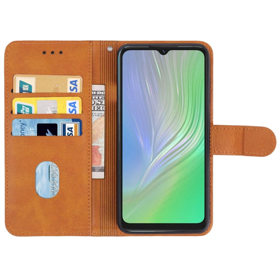 Leather Phone Case For Blackview A55(Brown)