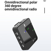 SK750 Type-C Charging One for One Wireless Lavalier Mini Microphone(Black)